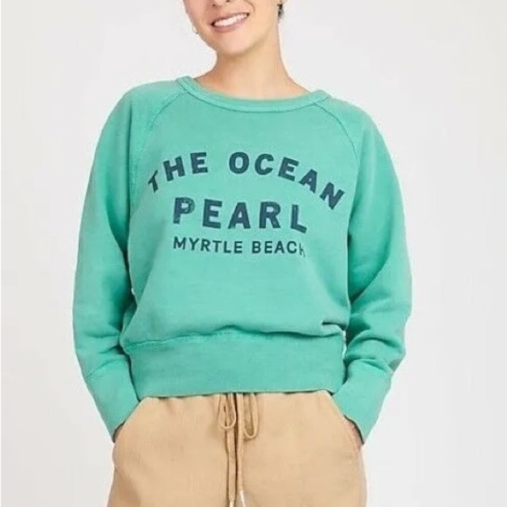 J. Crew The Ocean Pearl Sweatshirt | Size XXS - Picture 2 of 12